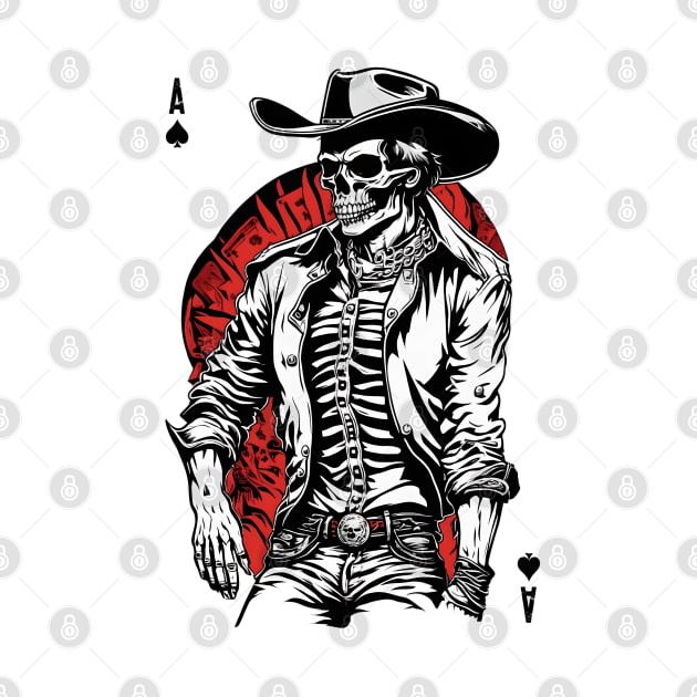 Weird Wild West: Aces High Skeleton Cowboy by WolfMerrik