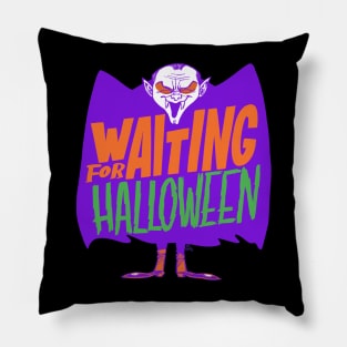 Waiting for Halloween Pillow