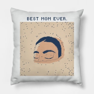 Best Mom Ever - Mother's Day - 1bit Pixelart Pillow