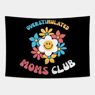 Overstimulated Moms Club Retro Mama Tapestry