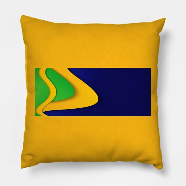 World Cup Brazil 2022 Pillow by Kworks