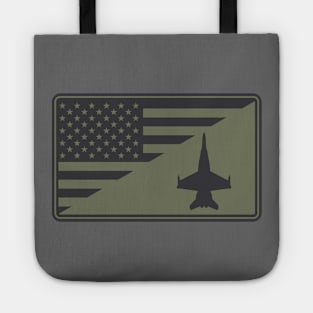 F/A-18 Hornet US Flag Patch (subdued) Tote