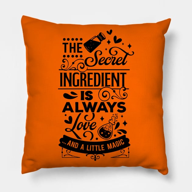 The secret ingredient Pillow by Myartstor 