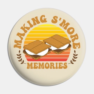 Funny Camping Campfire Smores Quote Pin