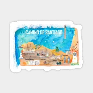 Camino de Santiago St. Jacques Magnet