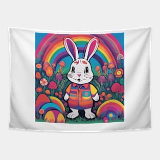 Easter Bunny's Heavenly Journey Tapestry