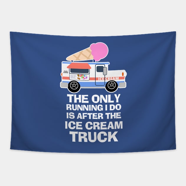 Ice Cream Truck Workout Tapestry by flimflamsam