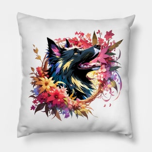 Belgian Sheepdog Joyful Mothers Day Dog Mom Gift Pillow