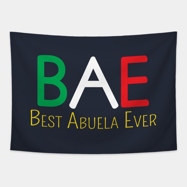 BAE: Best Abuela Ever Tapestry by Elvdant