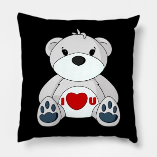 I Love You Teddy Bear Pillow