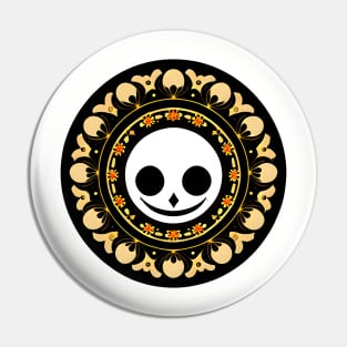 Meditation Smiley Face 05 Pin