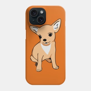 Chihushua dog vector illustration Phone Case