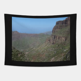 Long road on the mountain pass Tenerife Tapestry