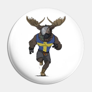 Swedish Moose Pin