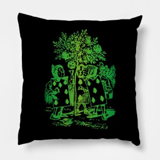 Alice in Wonderland (green) Pillow