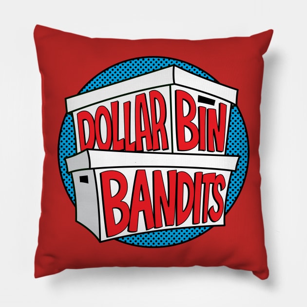 DBB logo Pillow by Dollar Bin Bandits