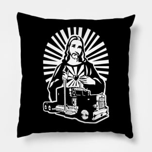 Keep on Truckin' Jesus Pillow