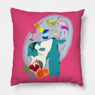 Beach party girl Pillow