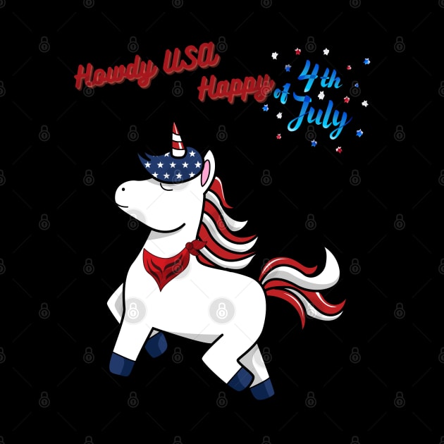 Unicorn the 4th of July Howdy Cowboy by Mission Bear