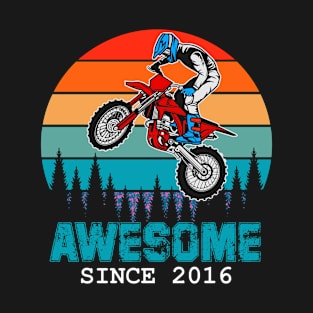 Awesome Since 2016 3rd Years Old dirt bike tee T-Shirt