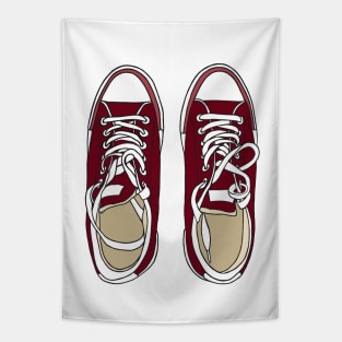 Red sneakers Tapestry