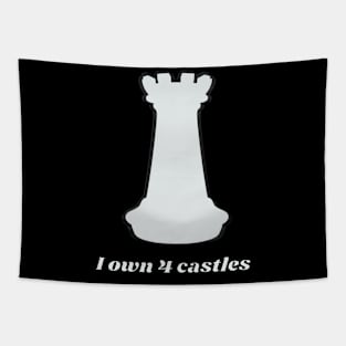 I own 4 castles - Silver castle - Chess Tapestry
