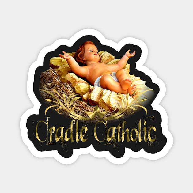 Christmas Jesus Nativity Manger Cradle Catholic Magnet by hispanicworld