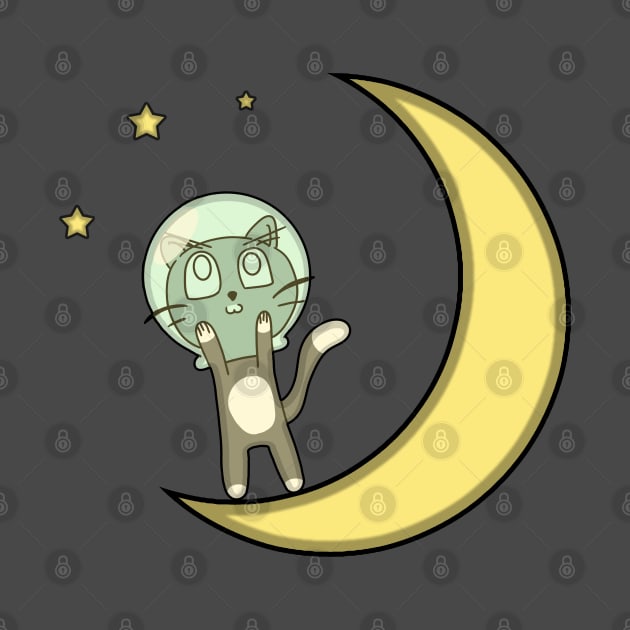 Cat Moon by dankdesigns
