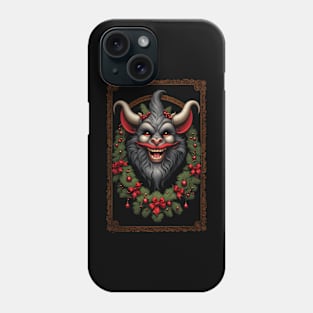 Enjoying Christmas with Krampus Phone Case