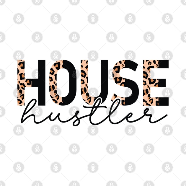 House Hustler Cute Real Estate Agent Leopard Print Realtor by MintedFresh