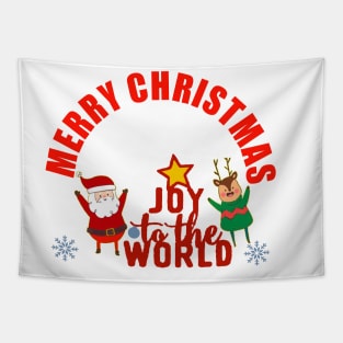 Merry Christmas Joy To The World Tapestry