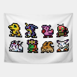 Digimon Adventure pixel Tapestry