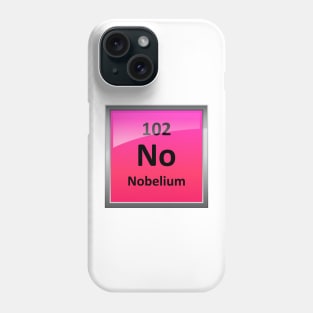 Nobelium Element Symbol - Periodic Table Phone Case