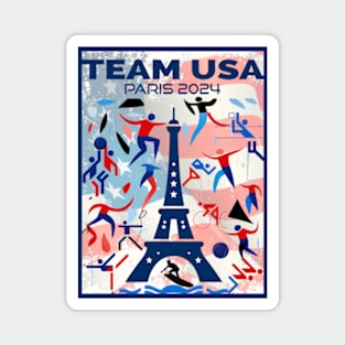 Team USA - Paris 2024 Magnet