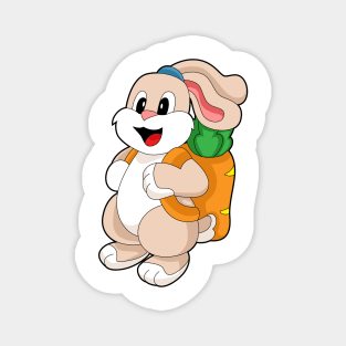 Rabbit Carrot Backpack Magnet