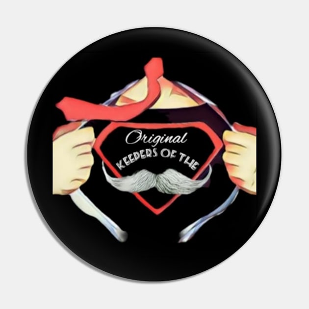 Keepers of the'Stache v2 Pin by Donut Duster Designs