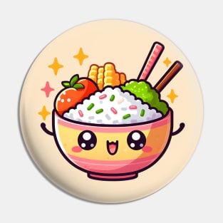 Kawaii Rice Bowl Cutie Pin