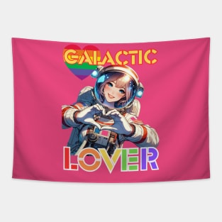 Kawaii, Anime Girl, Galactic Love | Catsie Cat Tapestry