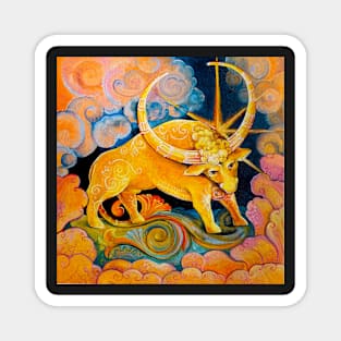 Jupiter as Brihaspati, Teacher of the Gods (my astrological series) Magnet