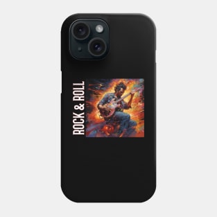 Rock & Roll Vibe Good Vibes Music Musician Guitar Player Instrument Phone Case