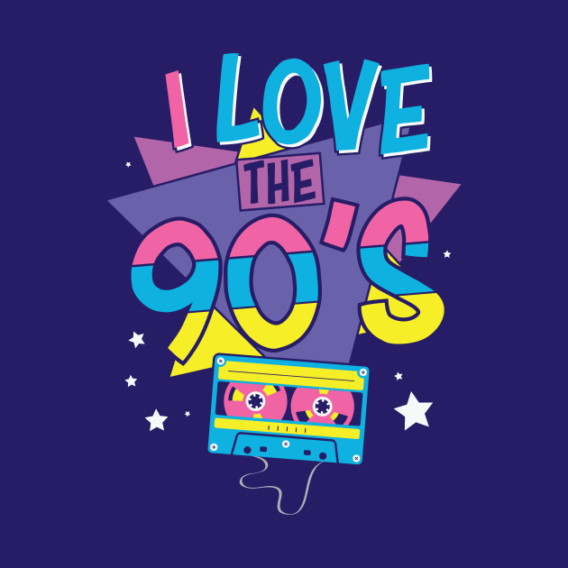 I Love the 90s // Retro 90s Nostalgia by SLAG_Creative