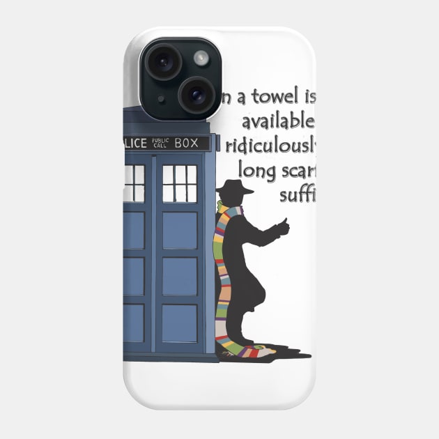 the Hitchhiking Doctor Phone Case by DMBarnham