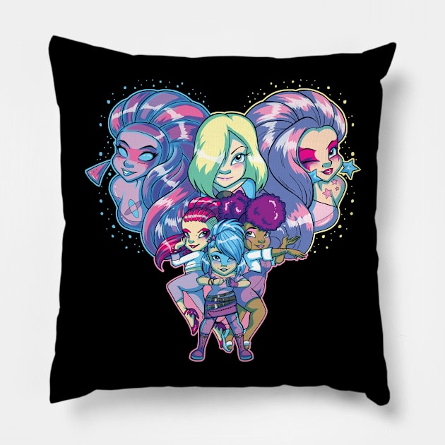 Jem Outrageous 2.0 Pillow by Zorilita