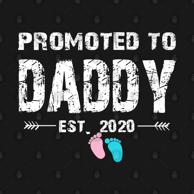 Promoted To Daddy Est. 2020 Funny Father's Day Gifts by uglygiftideas