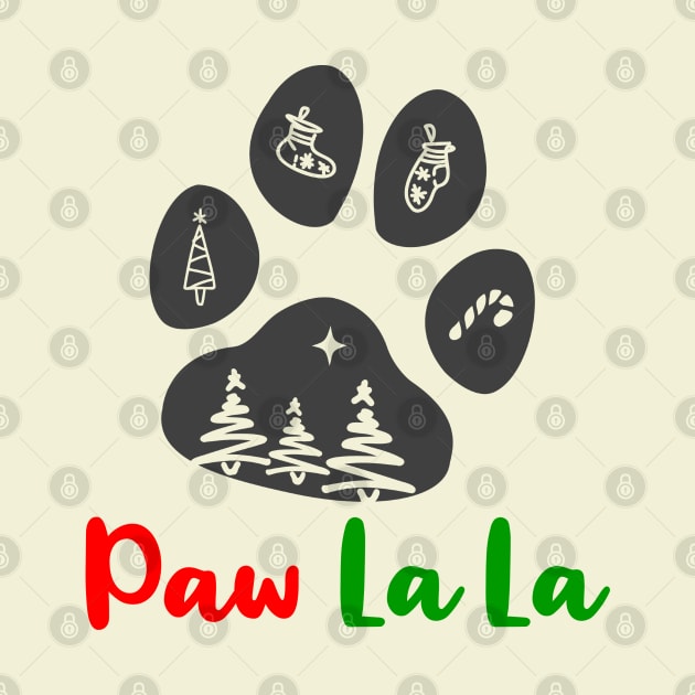 Paw La La Christmas Pawprint by KayBee Gift Shop