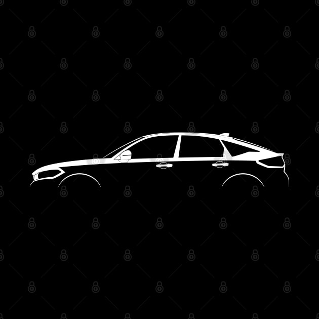 Honda Civic Hatchback (FL) Silhouette by Car-Silhouettes