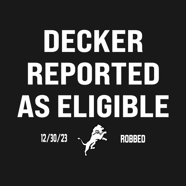 decker reported as eligible by l designs