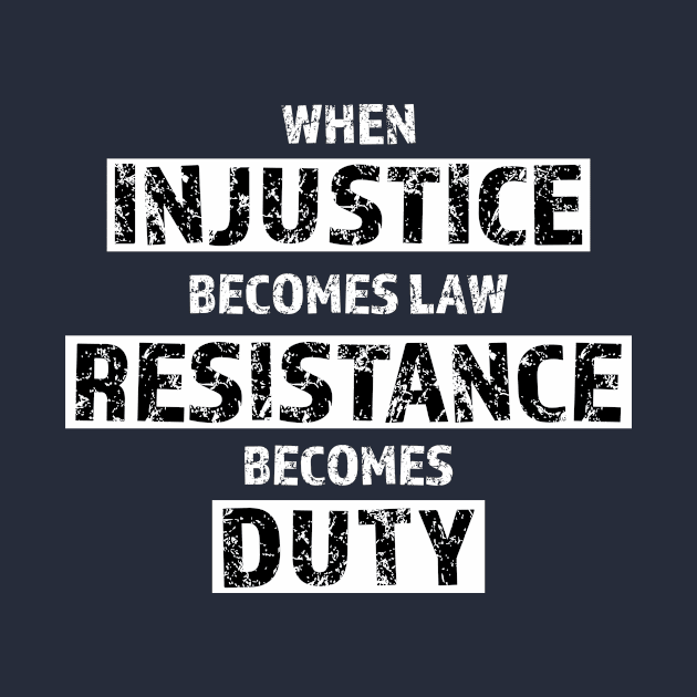 resist injustice by bluehair