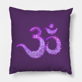 Violet sacred OM Pillow