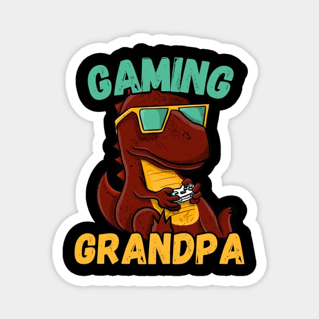 Gaming Grandpa Magnet by NotLikeOthers